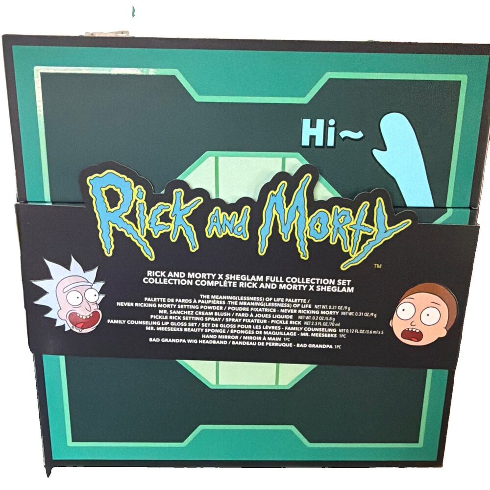 RICK AND MORTY Sheglam 13pcs FULL COLLECTION MAKEUP SET 100% Authentic Brand New